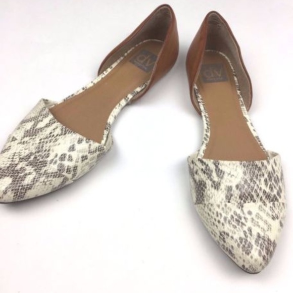 dolce vita snakeskin flats